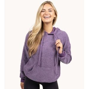 Soft Serve cloud cotton purple hoodie medium